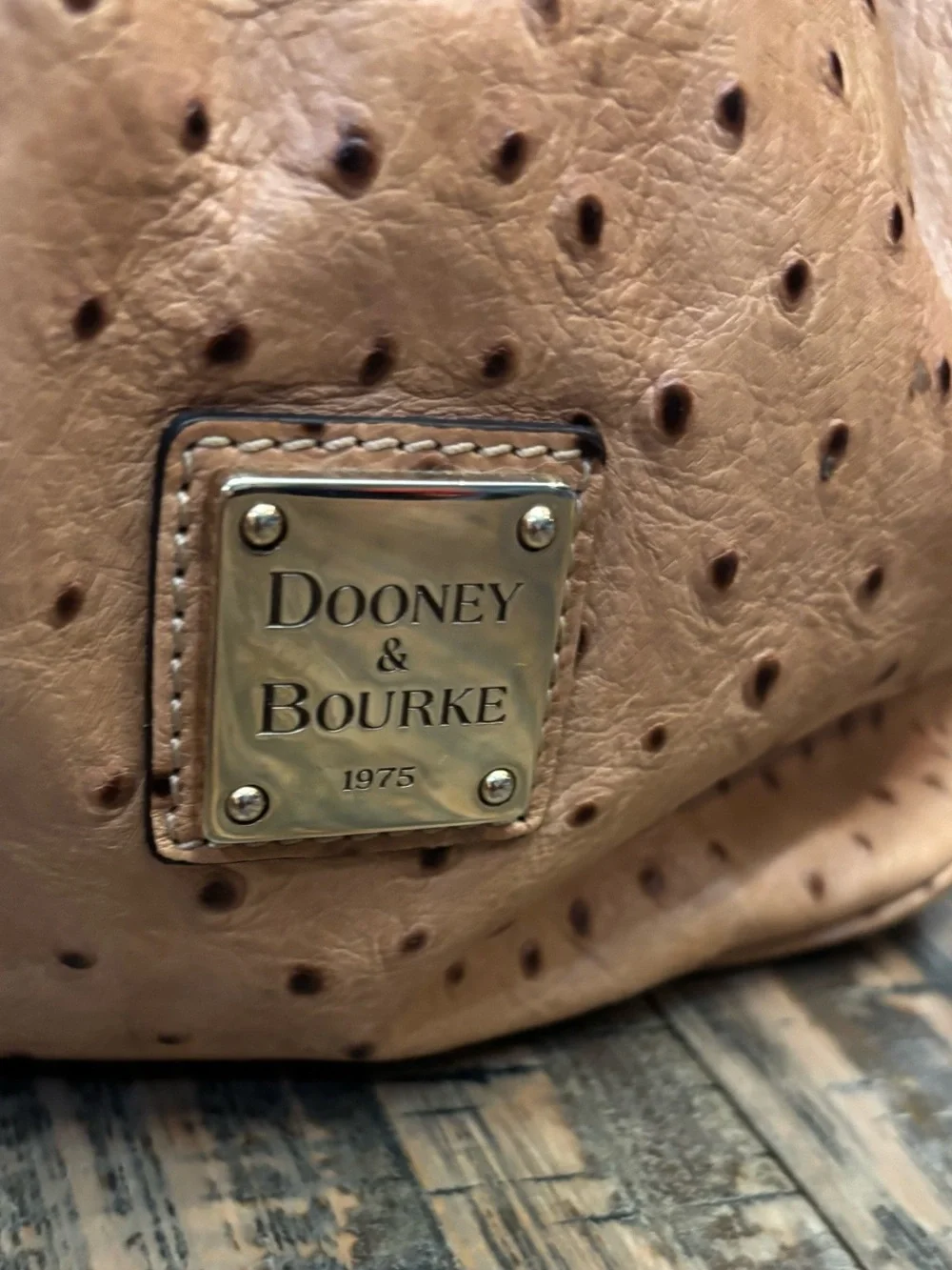 Dooney & Bourke 90’s Ostrich Bucket Bag